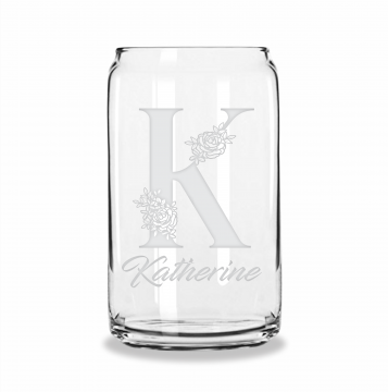 Elegance | Personalized 16oz Beer Can Glass